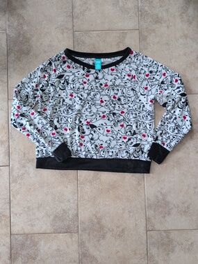 Disney Collection 101 Dalmatians velour top. EUC